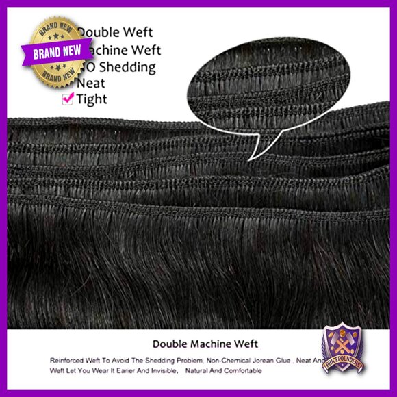 10 Inch Straight Human Hair Bundles 4 Pack Brazilian Virgin Hair main image 6